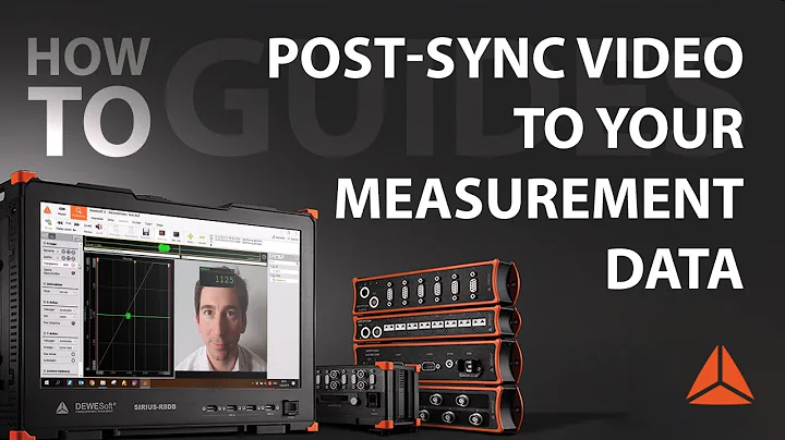 How to synchronize video data with measurement data in DewesoftX data acquisition software