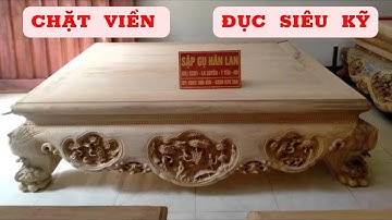Giới Thiệu Báo Giá | Sập Ba Bông Đục Tích Chặt Viền Siêu Đẹp | Sập Gụ