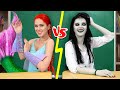 Mermaid vs Zombie at College / 10 DIY Mermaid College Supplies vs Zombie College Supplies