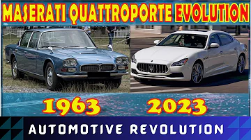 Maserati quattroporte evolution (1963-2023) |Quattroporte s, trofeo, gts