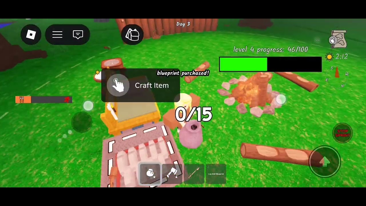 Playing 99nights in the forest 