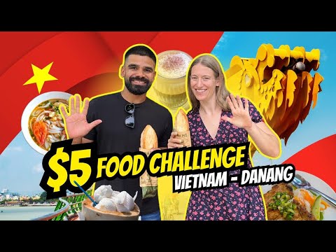 $5 FOOD CHALLENGE in Danang, Vietnam. Is it possible?