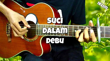 Suci Dalam Debu - Iklim | Fingerstyle cover + Electronic Drum with Lyric | Faiz Fezz