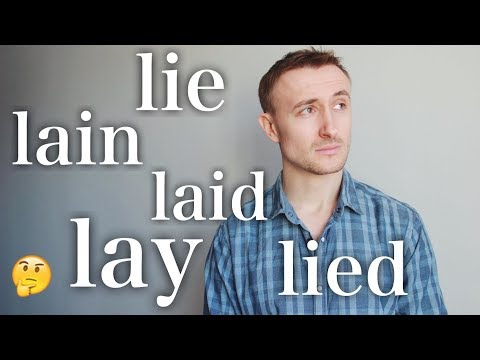 Типичные ошибки: LIE / LAY / LIE