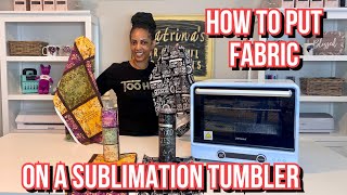 How to Sublimate One of a Kind Tumblers using your Own Fabric | Make Your Own Pattern Paper