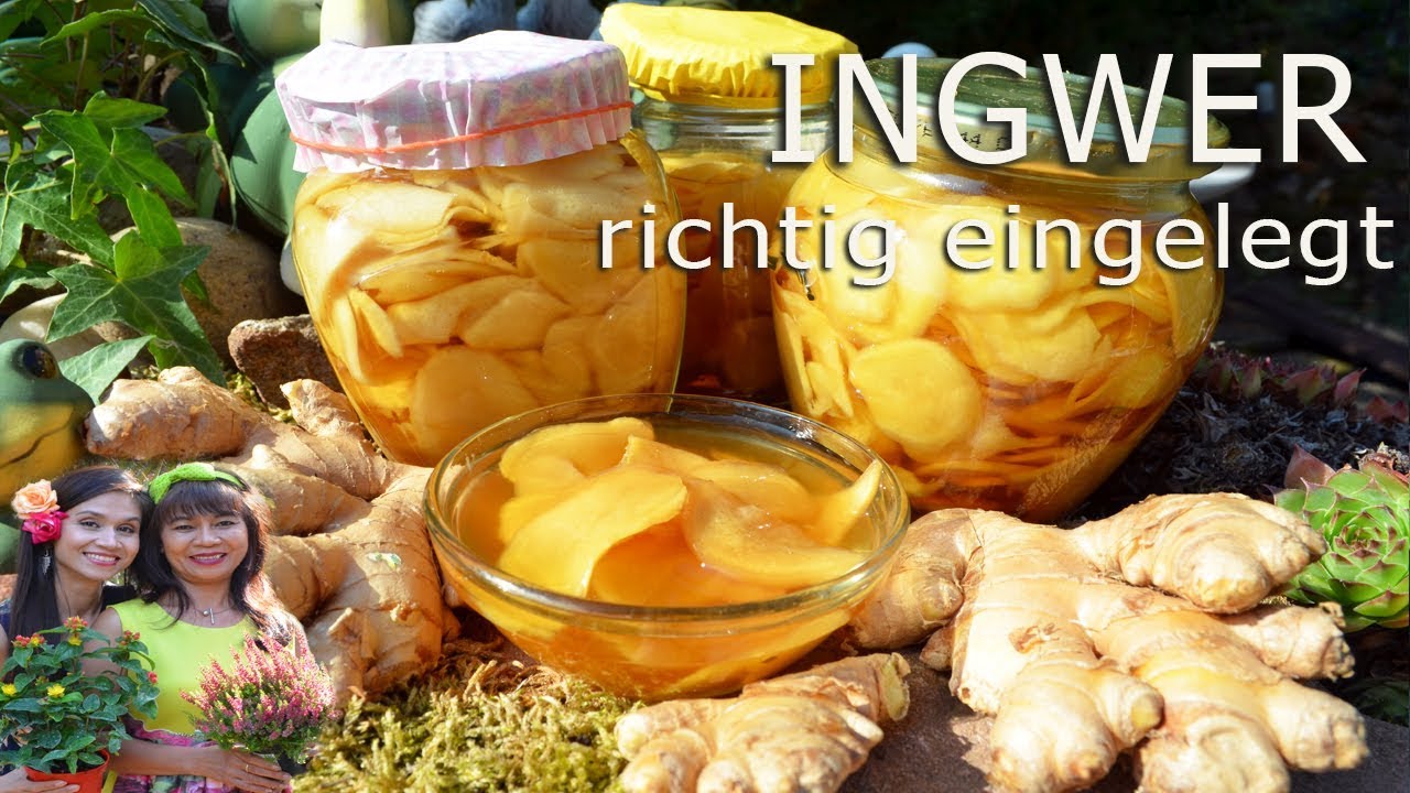 Ingwer eingelegt GARI  selbstgemacht gesund und lecker