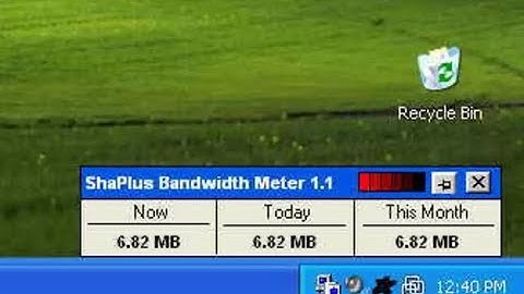Internet speed meter windows  Monitor internet data usage real time
