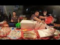 11  好吃的灌湯包，這位大哥直接帶走4包~冰在冷凍慢慢吃~ #嘉義趙又廷 #全晟海產 #週二社頭夜市 #海鮮拍賣 #海鮮叫賣