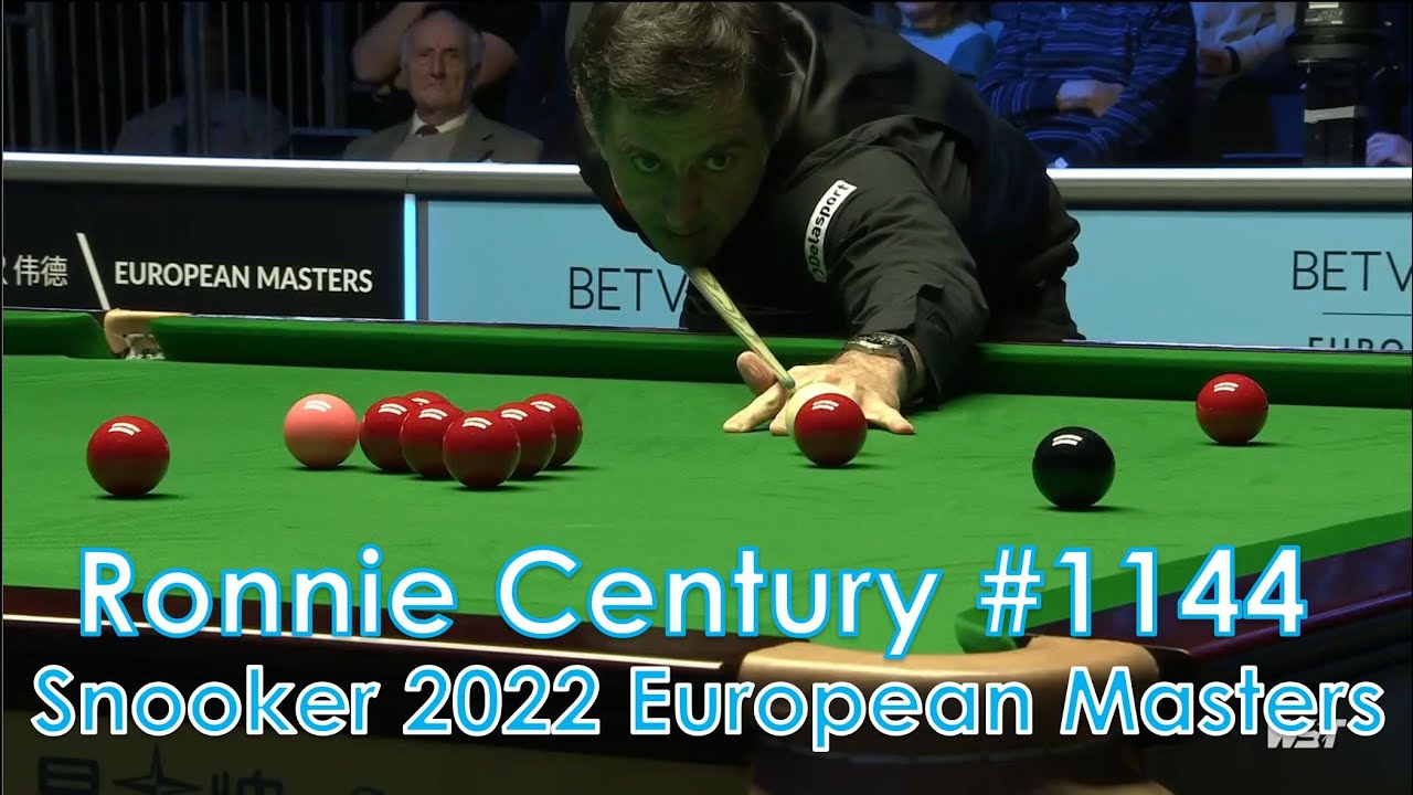 Ronnie OSullivan Century Break #1144 Snooker European Masters 2022