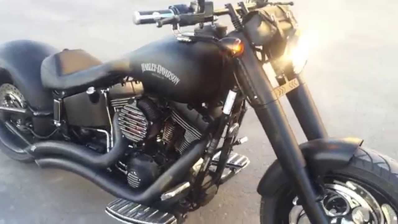  Harley  Davidson  Fat Boy  fully modified  and blacked out 