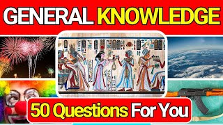 General Knowledge Quiz Trivia 55 📚💡| Can You Answer All 50 Questions Correctly? 2024 by QuizzyQuest 3,476 views 1 month ago 12 minutes, 19 seconds