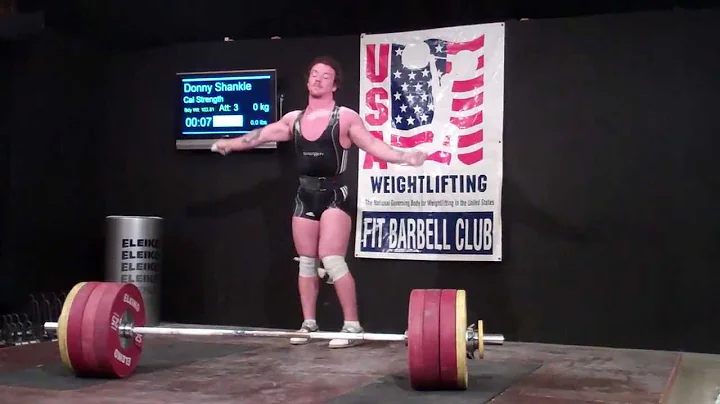 "Shankle Shimmy" Donny Shankle hits 208kg clean and jerk