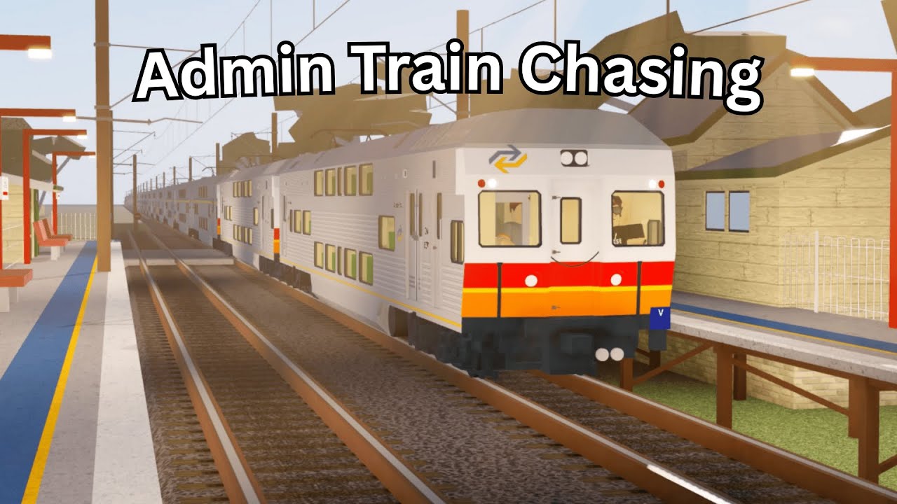 Admin Train Chasing || Roblox Trainways