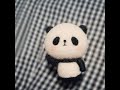A0085 panda wool needle felt