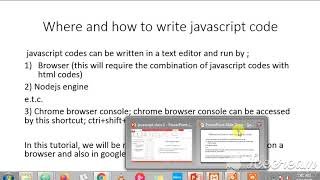 class JavaScript 2 - where and how to write JavaScript codes