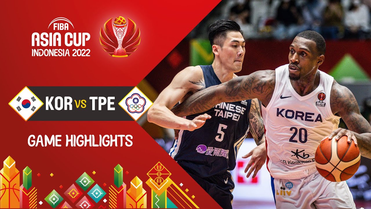 Korea 🇰🇷 - Chinese Taipei Basketball Highlights - #FIBAASIACUP 2022