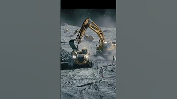 🚜PART 1Moon Machines at Work|Future of Lunar Construction|#viral #trending #youtubeshorts #ai #space