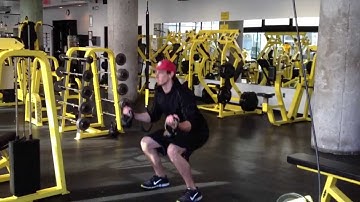 Killer Kettlebell: Front Squat w/ Iso. Bicep