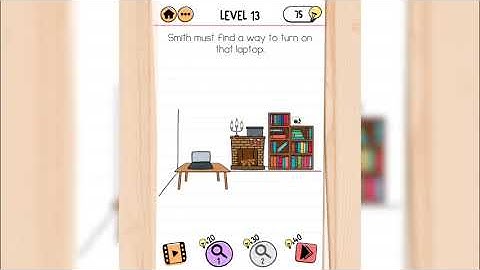 Brain Test 2 | Agent Smith | Level 13 - Smith must find a way to turn on that laptop