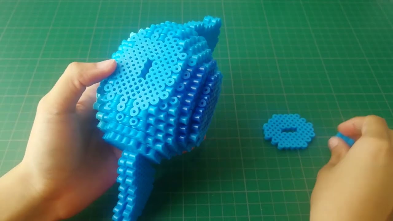 Como Hacer  figuras  hama  3d 👾Stitch 👾 Disney 🌈