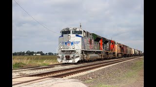 UP 1943 (Spirt of the Union Pacific) leads MNPCB through Waterloo (5/23/2021)