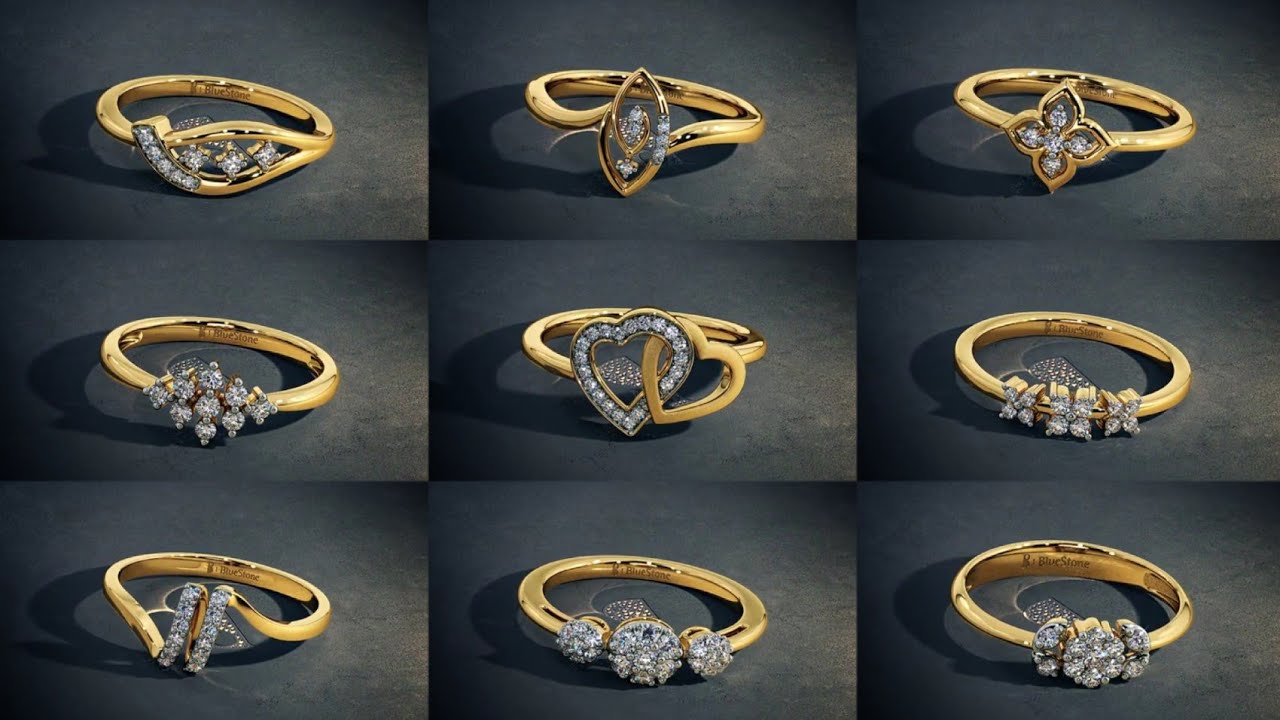 Latest Diamond Rings Designs with PRICE - YouTube