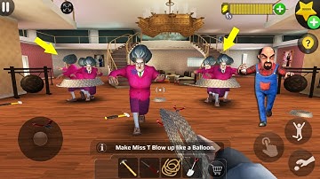 army cloned of the  Miss T was captured in  Scary Teacher 3D Update Android/ios