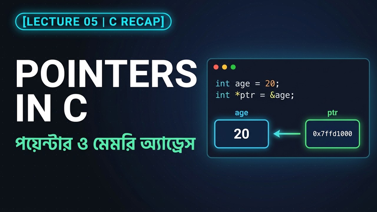 C Programming | Lecture 05 – Pointer - YouTube