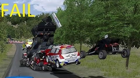 Funny Racing Fail (glich) compilation (rFactor mod)