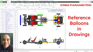 Creo Parametric - Reference Balloons - Bills of Materials - Drawings
