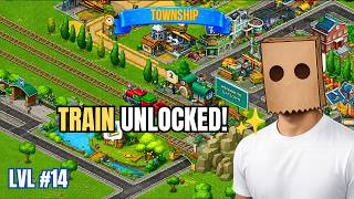 I Finally Unlocked the Train at Level 14! 🚂🔥 | #TownshipGameplay