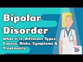 Bipolar disorder  what it is different types causes risks symptoms  treatments