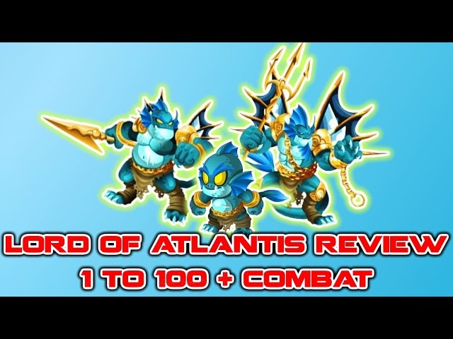 Monster Legends - Lord Of Atlantis 1 to 100 Review + Combat - YouTube