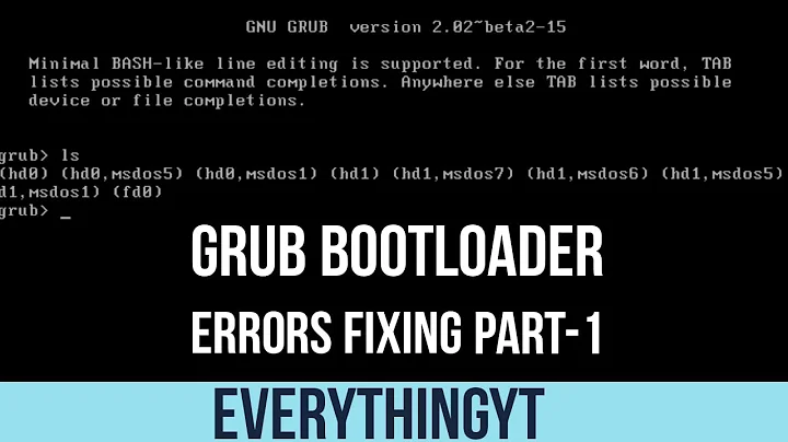 How to Remove Grub After Deleting Any Linux OS (Dual boot) | Grub Error Fix | Tamil  EverythingYT