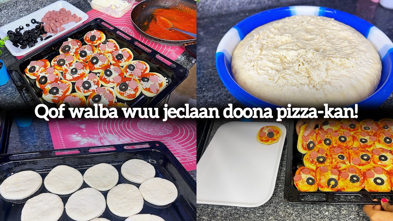 Sida loo sameeyo ؟؟ 🤔mini pizza fudud oo dhadhan fiican leh 🍕🔥