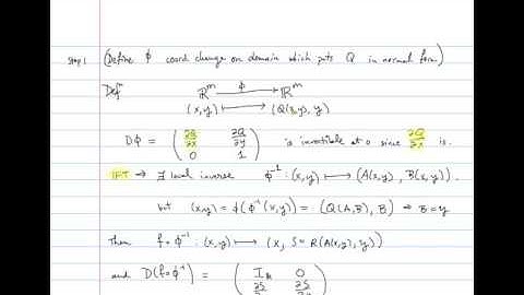 MAT1300 2024: Constant Rank Theorem