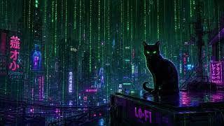 Neon Protocol 🌐 Matrix x Cyberpunk Lo-Fi | Deep Focus & Study | 2 Hours | Lo-Fi Paws & Portals