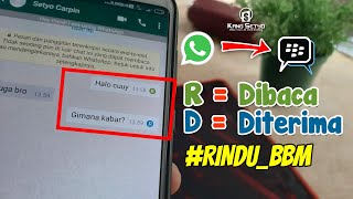 Cara Membuat Tampilan Chat Whatsapp Seperti BBM