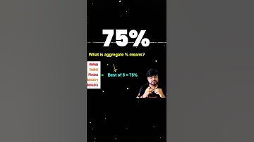 Aggregate Marks - How is it Calculated? 🤔#shorts #cbse #cbse2024 #aggregate #class12 #boardexam2024