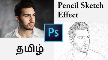 How To Convert Photo Into Pencil Sketch Effect In Photoshop - Tamil - SuguRam