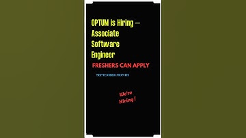 OPTUM Hiring 2025 | Associate Software Engineer | Bangalore Jobs #shortvideo #viral #jobs #hiring