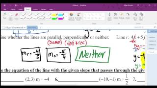 3 3 & 3 4 Slopes and Equations of Lines Day 2 Notes