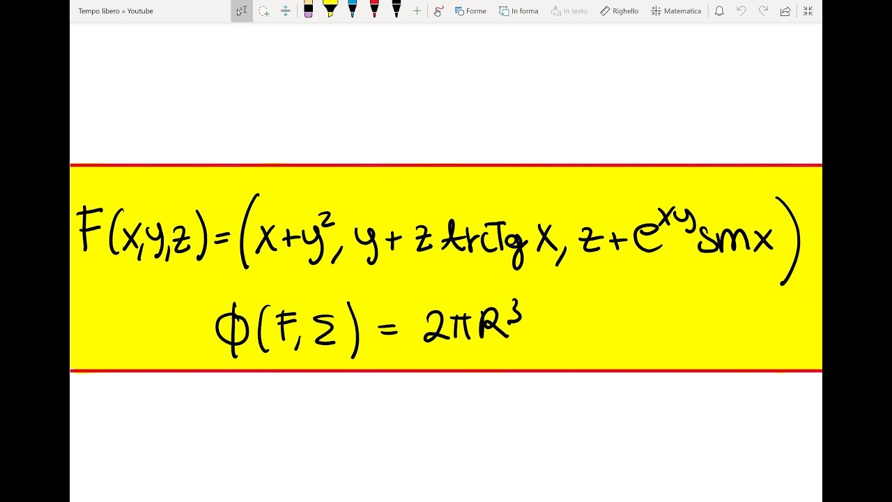 Analisi II - Flusso uscente da una superficie - Esercizio svolto n°3