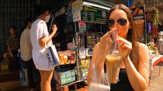 $0.40 Thai Street Food ( On Nut Station ) Bangkok 🇹🇭