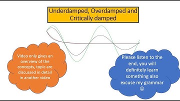 Underdamped, Overdamped and critically damped system [In English]