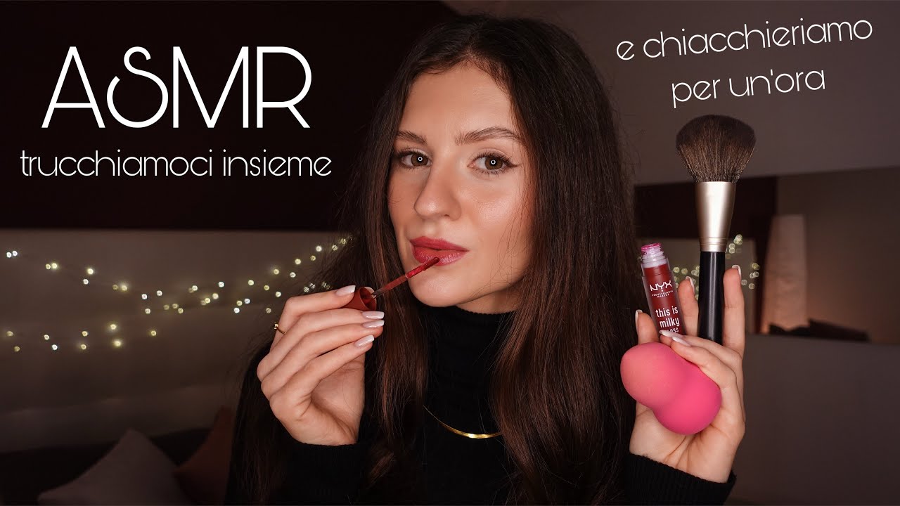 АСМР СДЕЛАЮ МАКИЯЖ И ПООБЩАЕМСЯ ВМЕСТЕ 🥰 Делаю макияж, липкий шепот 🥱