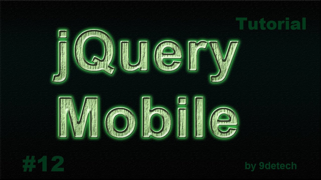 jQuery Mobile #12 - YouTube
