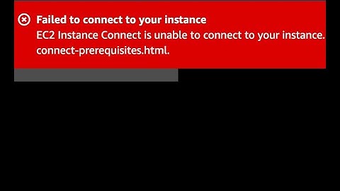 AWS EC2 instance problem (EC2 Instance Connect is unable to connect to your instance)