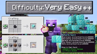 Tamatin Minecraft Difficulty VERY EASY +++! (20000 level enchant)