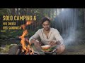 Solo Camping In Forest - Cooked Veg Cheese Grill Sandwich | Madhya Pradesh